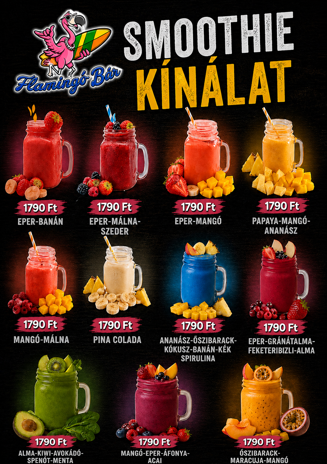 Smoothie kínálat